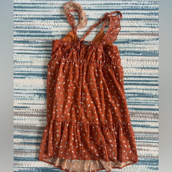 Pink Lily Didn’t You Know Terracotta Dress - Picture 1 of 4